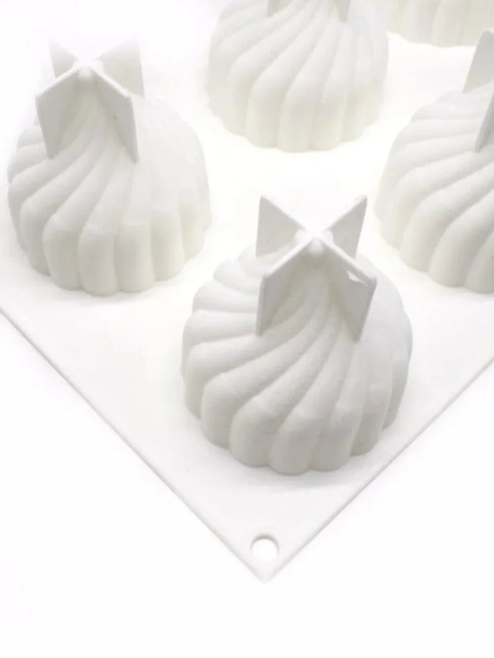 2 Silicone Form Pastry Moulds Pear and Whirlwind